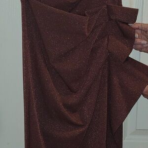 Elegant Burgundy Women's dress